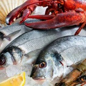 Meeresfrüchte fir d 'mediterran Diät